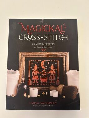 Magickal Cross-Stitch Book Witchy Counted Cross Stitch Patterns